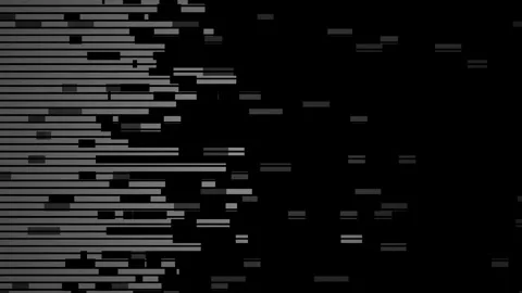 Abstract Digital Glitch Effect with Data Stream Visuals. Stock Footage 333912253