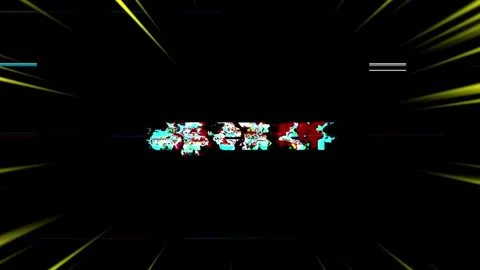 Abstract digital glitch effect with flickering white lines on a black Stock Footage 338437495