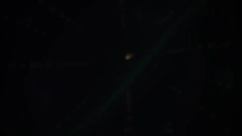 Abstract Digital Glitch Effect with Flickering Light Particles on Dark Back.. Stock Footage 340496499