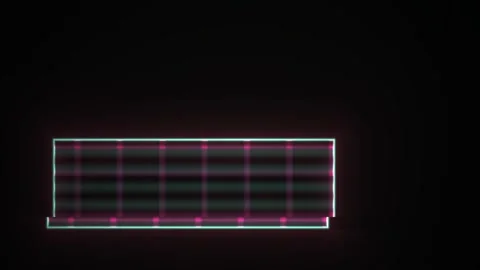 Abstract Digital Glitch Effect with Flickering Rectangular Grid Overlay. Stock Footage 341780127