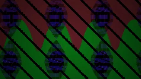 Abstract digital glitch effect with geometric lines and data stream patterns. Stock Footage 334444954