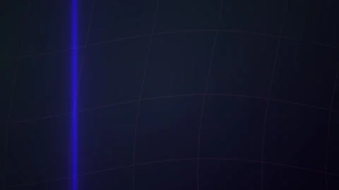 Abstract Digital Glitch Effect with Glowing Blue Vertical Light Beam. Stock Footage 341780103
