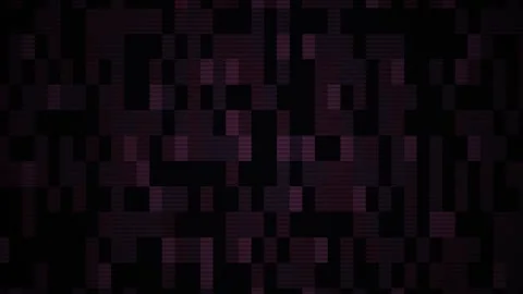 Abstract digital glitch effect with green horizontal line overlay. Stock Footage 334445230