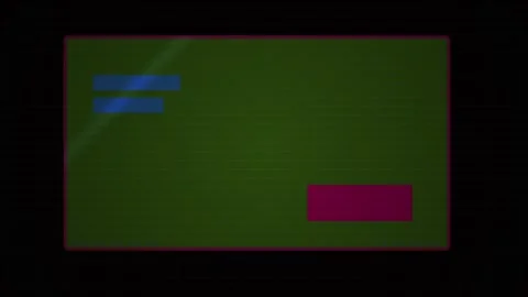 Abstract Digital Glitch Effect with Green Background and Flashing Text Elem.. Stock Footage 341780195