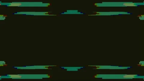 Abstract digital glitch effect with horizontal and vertical symmetrical patterns Stock Footage 341105174