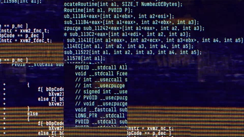 Abstract digital glitch effect with noise looped background. Error signal loop Stock-Footage 257241067