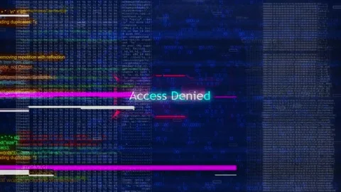 Abstract digital glitch effect noise background. Error signal loop. Virus code Stock Footage 293154526