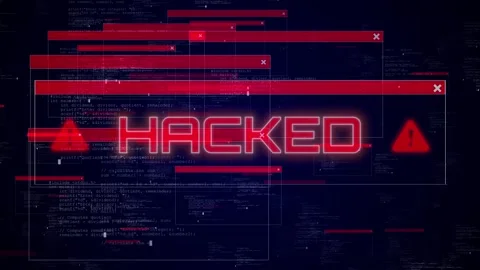 Abstract digital glitch effect with noise looped background. Error signal loop.  Stock Footage 312021670