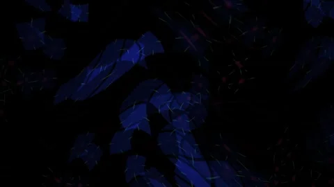Abstract Digital Glitch Effect with Pulsing Blue Light Patterns. Stock Footage 340496925