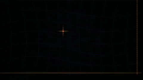 Abstract Digital Glitch Effect with Pulsing Red Horizontal Light Lines on D.. Stock Footage 340497278