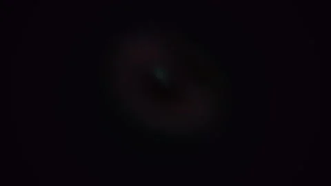Abstract Digital Glitch Effect with Pulsing Dark Circular Light Patterns. Stock Footage 341780150
