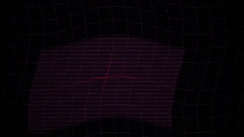 Abstract Digital Glitch Effect with Purple Horizontal Scan Lines on Dark Ba.. Stock Footage 340498270