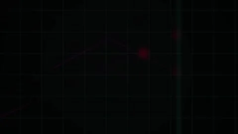 Abstract Digital Glitch Effect with Red Light Pulse and Geometric Patterns. Stock Footage 341780203