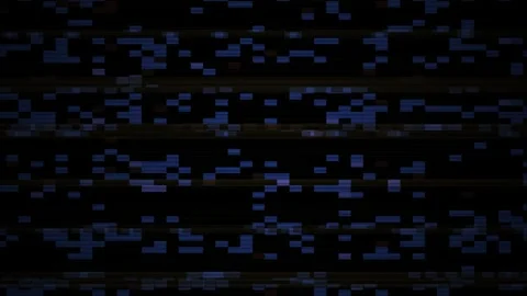 Abstract Digital Glitch Effect with Static Noise and Pixelation. Stock Footage 333912432
