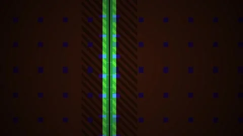 Abstract digital glitch effect with vertical green lines and pixelated patt.. Stock Footage 334445356