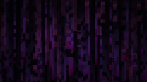 Abstract Digital Glitch Effect with Vertical Purple and Dark Lines. Stock Footage 334445613