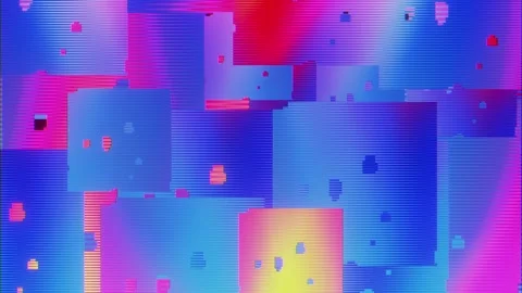 Abstract digital glitch effect with vibrant colors Stock Footage 299174217