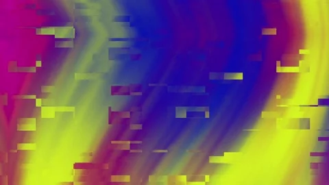 Abstract Digital Glitch Effect with Vibrant Magenta Yellow and Blue Gradient 스톡 동영상 339697324