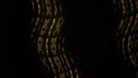 Abstract Digital Glitch Effect with Wavy Light Streaks on Dark Background. Stock Footage 341780320