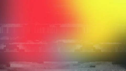 Abstract digital glitch gradient texture vibrant red yellow horizontal nois.. Stockillustratie