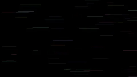 Abstract Digital Glitch Horizontal Lines on Black Background Vídeos de archivo 340341184