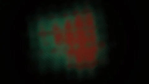 Abstract digital glitch matrix with red and green pixelated blocks on dark .. Stock Footage 346325871