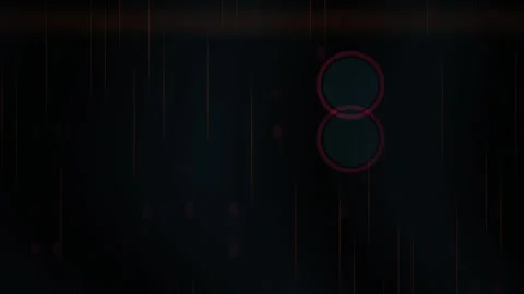 Abstract Digital Glitch Motion Background with Red Data Particles and Blue Or Stock Footage 344714786