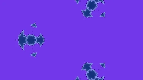 Abstract Digital Glitch Pattern with Cyan Background and Green Fractal Elemen Stock Footage 332563156