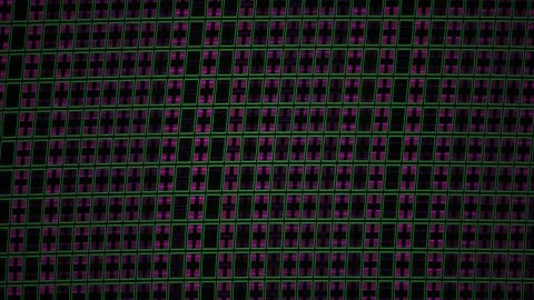 Abstract Digital Glitch Pattern with Dark Geometric Shapes and Flickering L.. Stock Footage 341780395