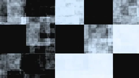 Abstract digital glitch pattern with moving squares and noise during a dark.. Stock Footage 340949852