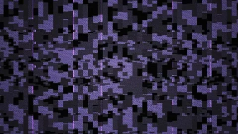 Abstract Digital Glitch Pattern Purple and Black Pixelated Background. Stock Footage 334445891