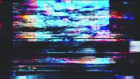 Abstract digital glitch pattern with vibrant colors and dynamic distortion .. Video stock 314964372