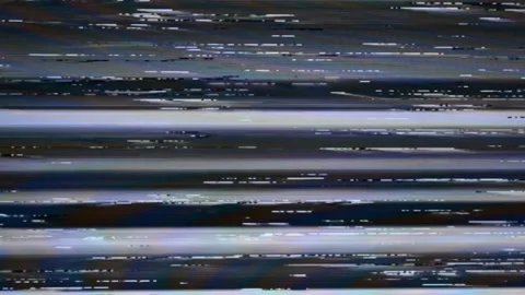 Abstract Digital Glitch Patterns with Stripes and Hues of Blue, Purple, and.. Stock Footage 341371472