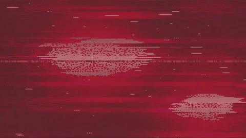 Abstract digital glitch with red and teal scanlines creates an old analog c.. Stock Footage 346757460