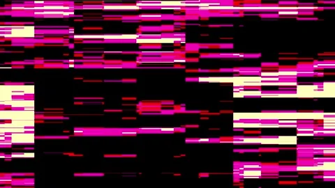 Abstract Digital Glitch Screen Distortion Stock Footage 346017485
