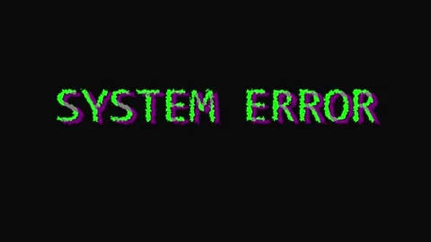 Abstract Digital Glitch System Error Message: High-Tech Computer Failure Wa.. Vídeo Stock 329183235
