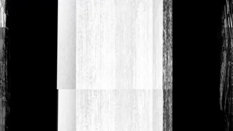 Abstract digital glitch vertical distortion lines, glow, soft pink stripe Stock Footage 333909815