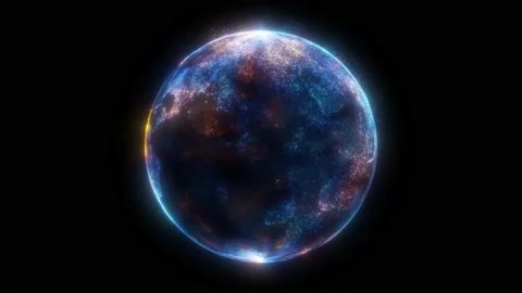 Abstract Digital Globe, Futuristic Technology Stock Footage 170355409