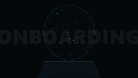 Abstract Digital Globe with Glowing Data Lines Stock Footage 341416402