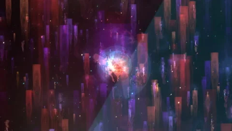 Abstract Digital Globe Neon Data Particles Exploding Background Stock Footage 335142951