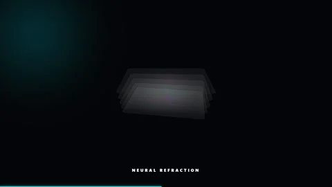 Abstract digital glow floats in dark space Stock Footage 340639261