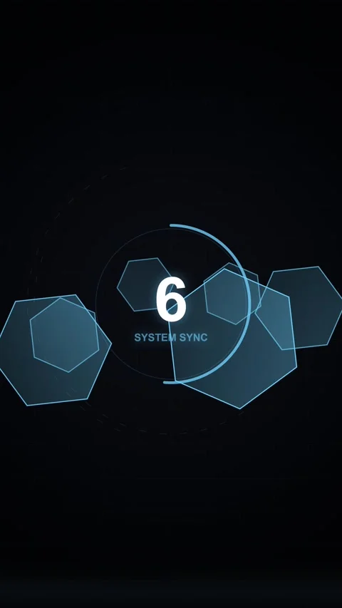 Abstract digital glowing blue and cyan hexagonal network data visualization.. Stock Footage 344932831