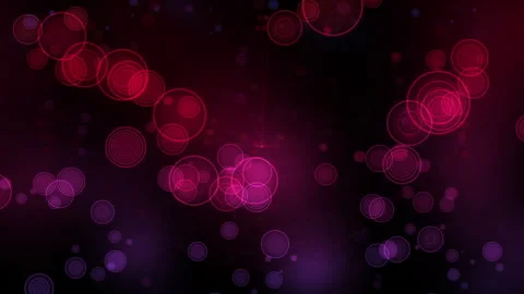 Abstract Digital Glowing Circles and Red Violet Lines Stockbeeldmateriaal 302263003