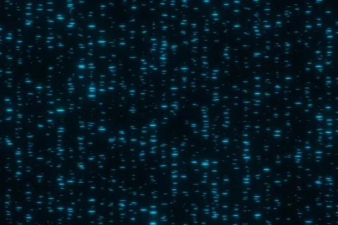 Abstract Digital Glowing matrix blue light streaks moving Techno Background 3 Illustrazione stock