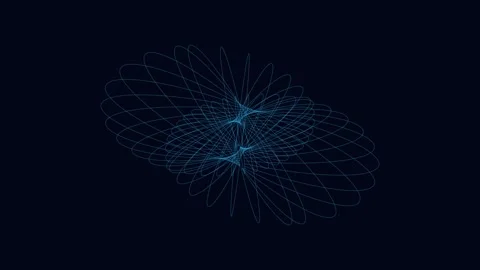 Abstract digital glowing network lines showing molecular data structure tec.. Stock Footage 342522715