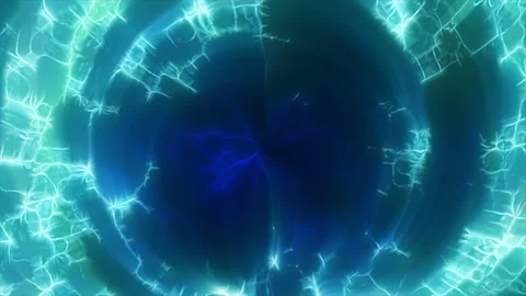 Abstract digital glowing vibrant green light frame vortex creating a tunnel.. Stock Footage 282173773