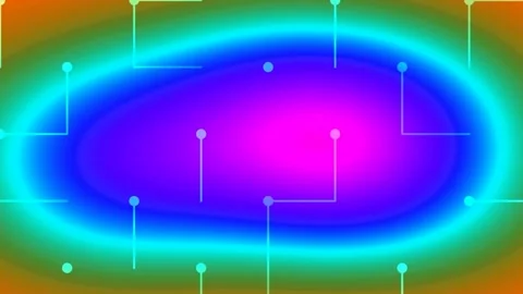 Abstract Digital Gradient Background with Glowing Data Points and Connectin.. Stock Footage 332585454
