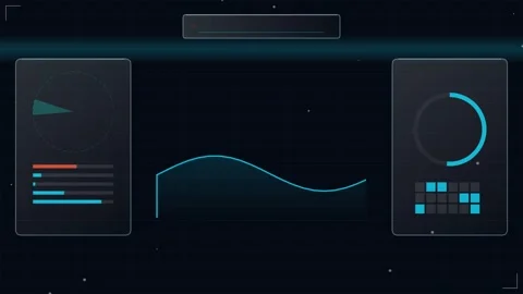 Abstract digital gradient background wave animation loop Stock Footage 344639781