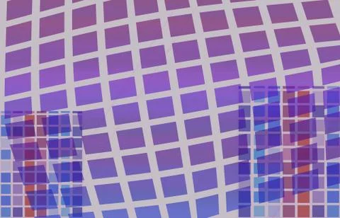 Abstract Digital Gradient Colorful Mosaic Squares Pattern Background. Stock Illustration
