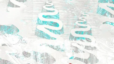 Abstract digital graphic design featuring a modern wavy pathway pattern イラスト素材